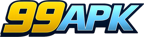 99 apk logo in red gaming style